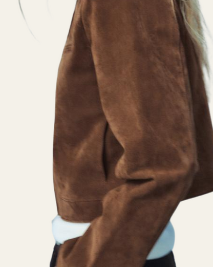 Giacca Corta Donna in Camoscio Vegano