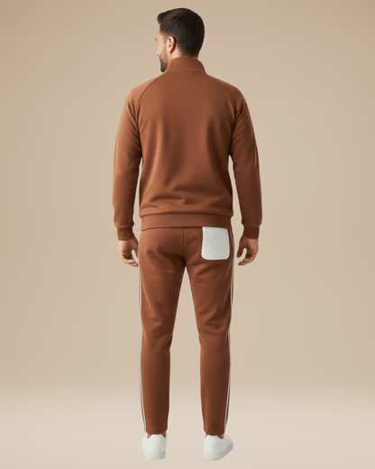 Completo Sportivo Uomo Giacca con Zip e Pantaloni Palestra