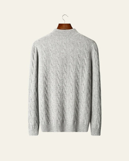 Maglione Uomo in Lana Merino con Zip Comfort Raffinato Versatile