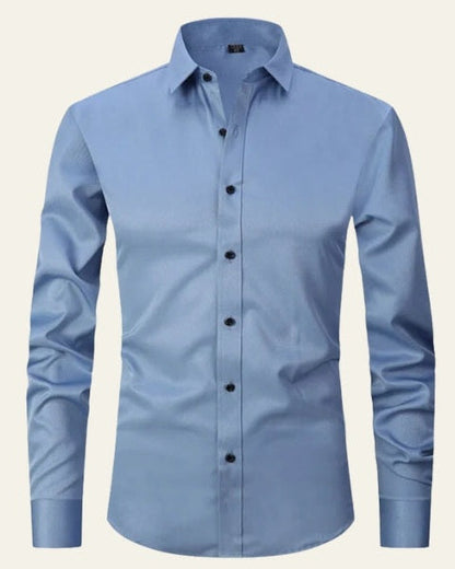Camicia Uomo Elasticizzata Silhouette Asciutta Libertà