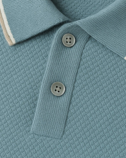 Polo Uomo in Maglia Sagomata Piqué Raffinata Comfort Premium