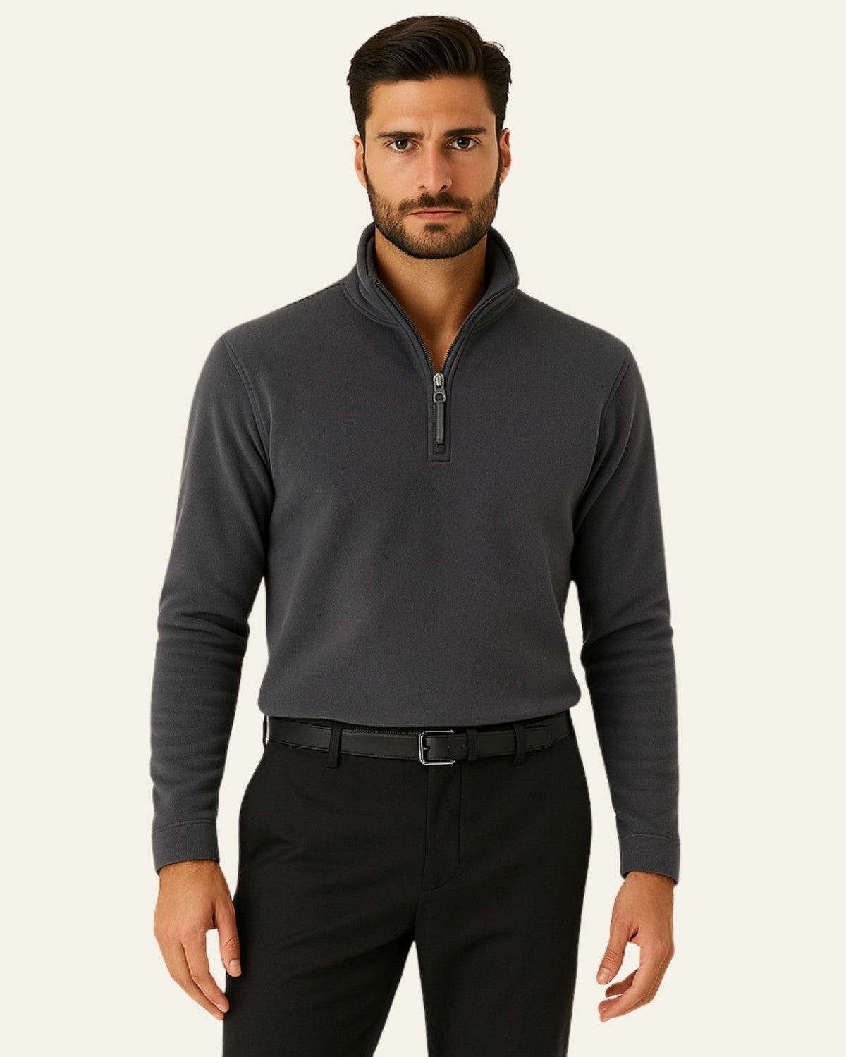 Giacca Uomo Antivento con Zip a Mezzo Busto Leggera Protettiva