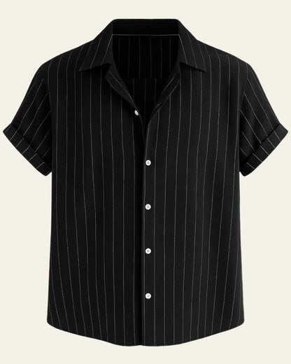 Camicia Uomo Misto Lino e Poliestere Leggera Resistente