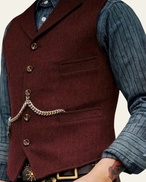 Gilet Uomo in Tweed