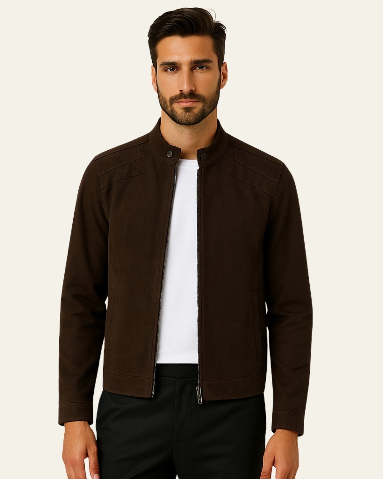 Giacca Uomo in Suede Vegano