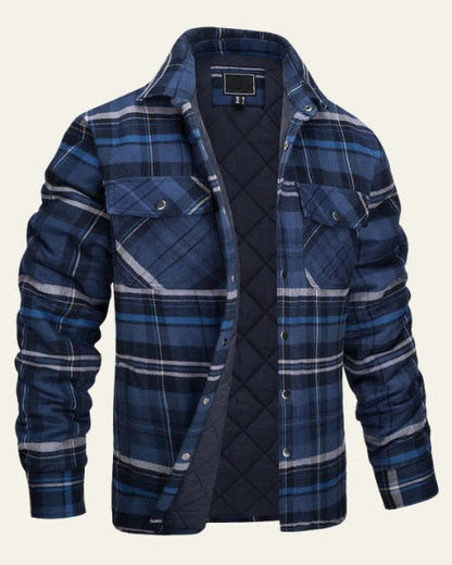 Overshirt Uomo in Flanella Trapuntata