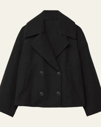 Cappotto Corto Donna Doppiopetto in Lana