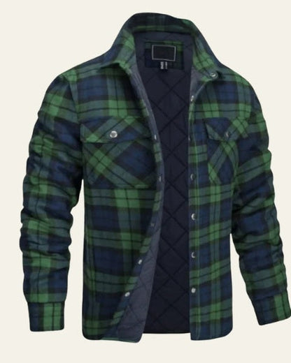 Giacca Camicia Uomo in Flanella Foderata