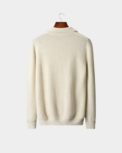 Maglione Uomo in Lana Merino con Zip Raffinatezza Alpina