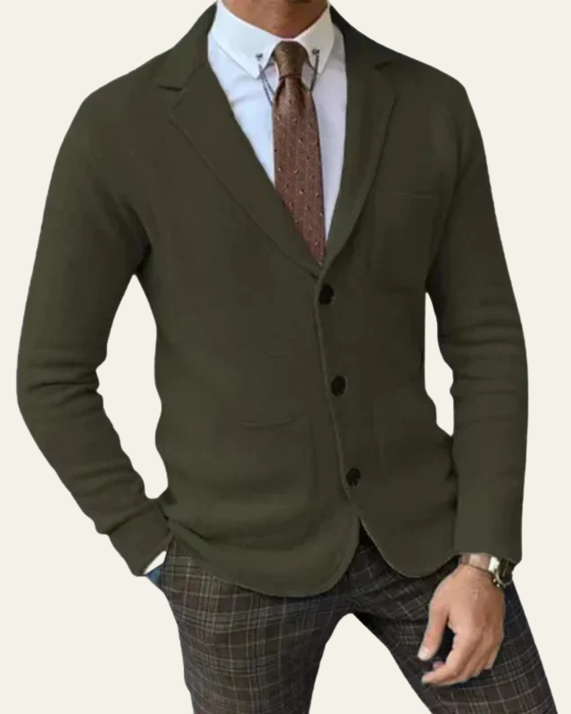 Blazer Uomo in Maglia Premium Slim Fit