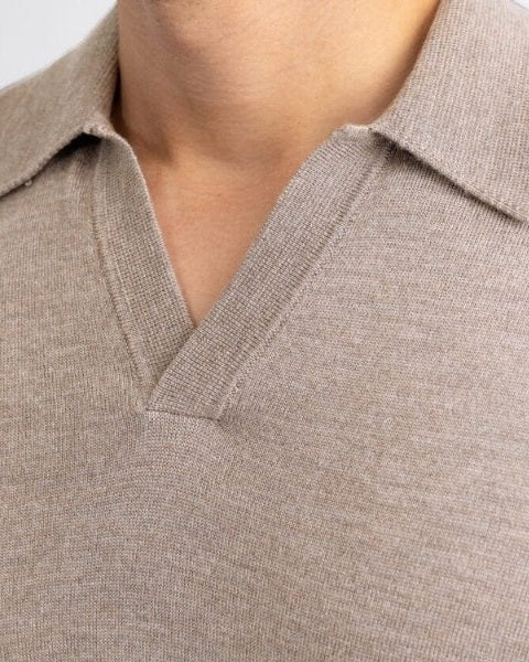 Polo Uomo in Maglia Maniche Lunghe Fine Comfort Raffinato