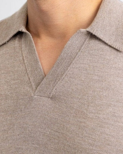 Polo Uomo in Maglia Maniche Lunghe Fine Comfort Raffinato