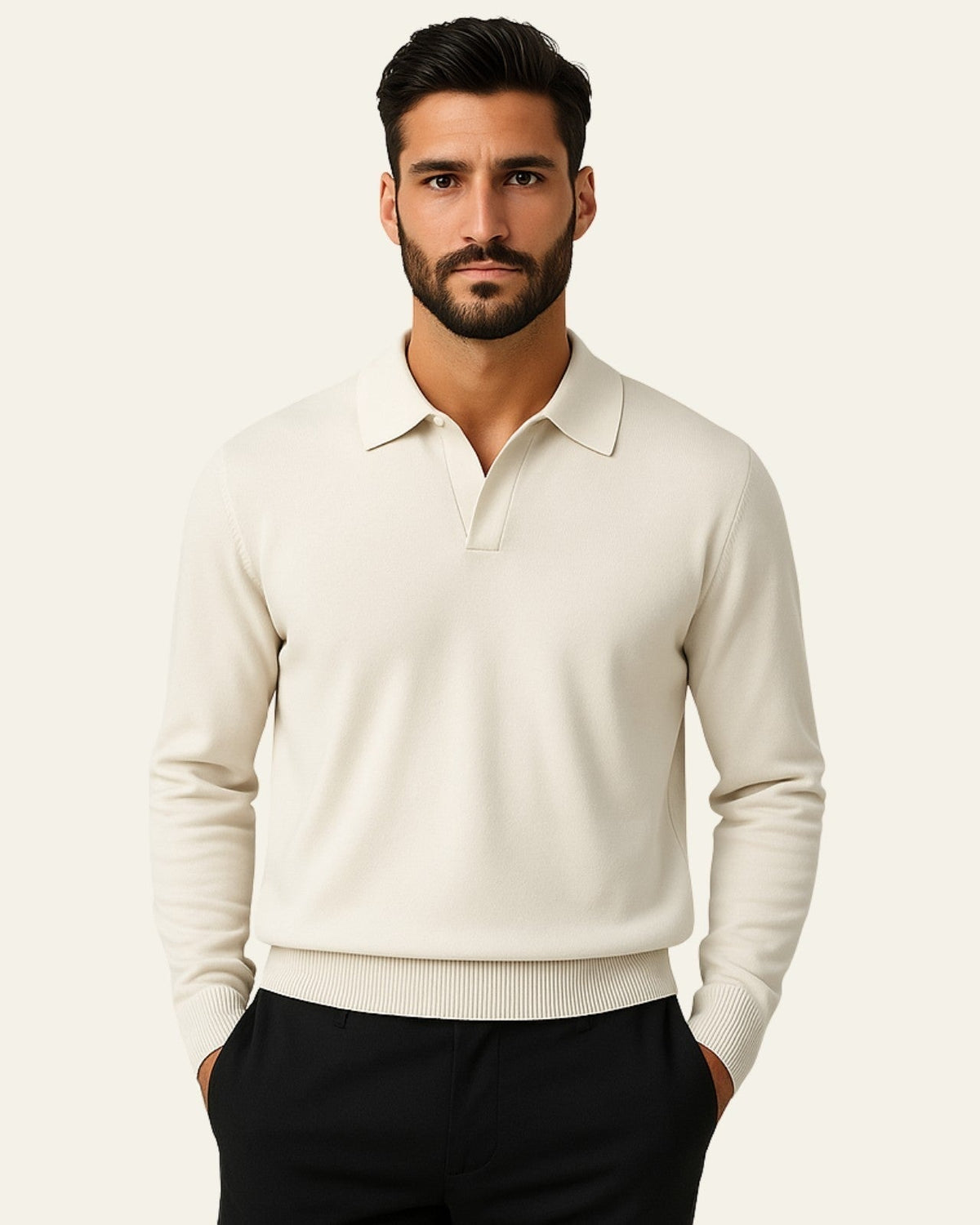 Polo Heritage Uomo in Maglia Morbida Resistente Calda