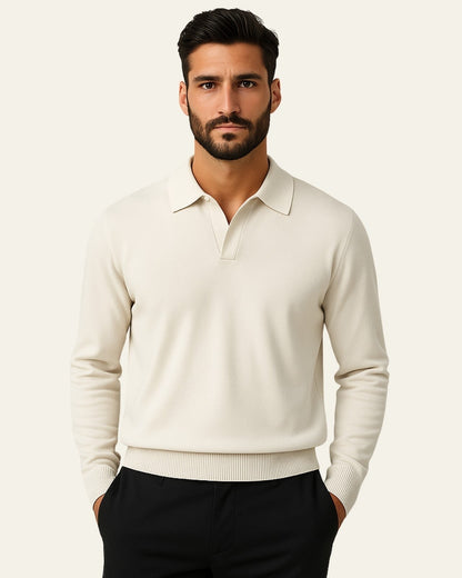 Polo Heritage Uomo in Maglia Morbida Resistente Calda