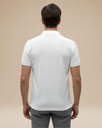Polo Uomo Elegante in Nido d'Ape Traspirante Stile Italiano