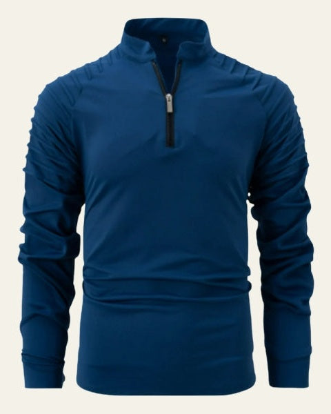 Maglione Uomo con Zip Frontale a Metà Comfort Versatile