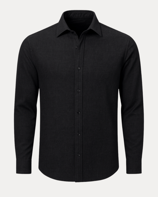 Camicia Uomo Effetto Lino Fiammato