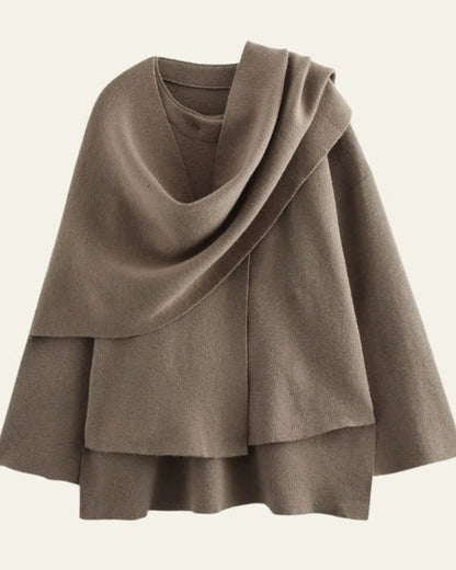 Giacca Donna in Lana Drappeggiata