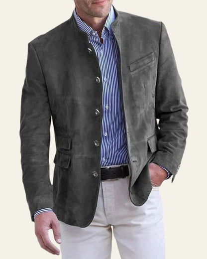 Giacca Uomo in Similpelle Effetto Suede