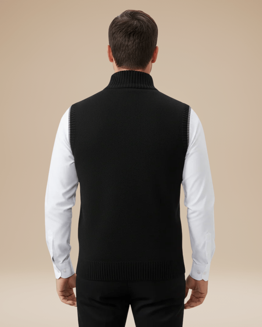 Gilet Uomo in Maglia Mista Lana