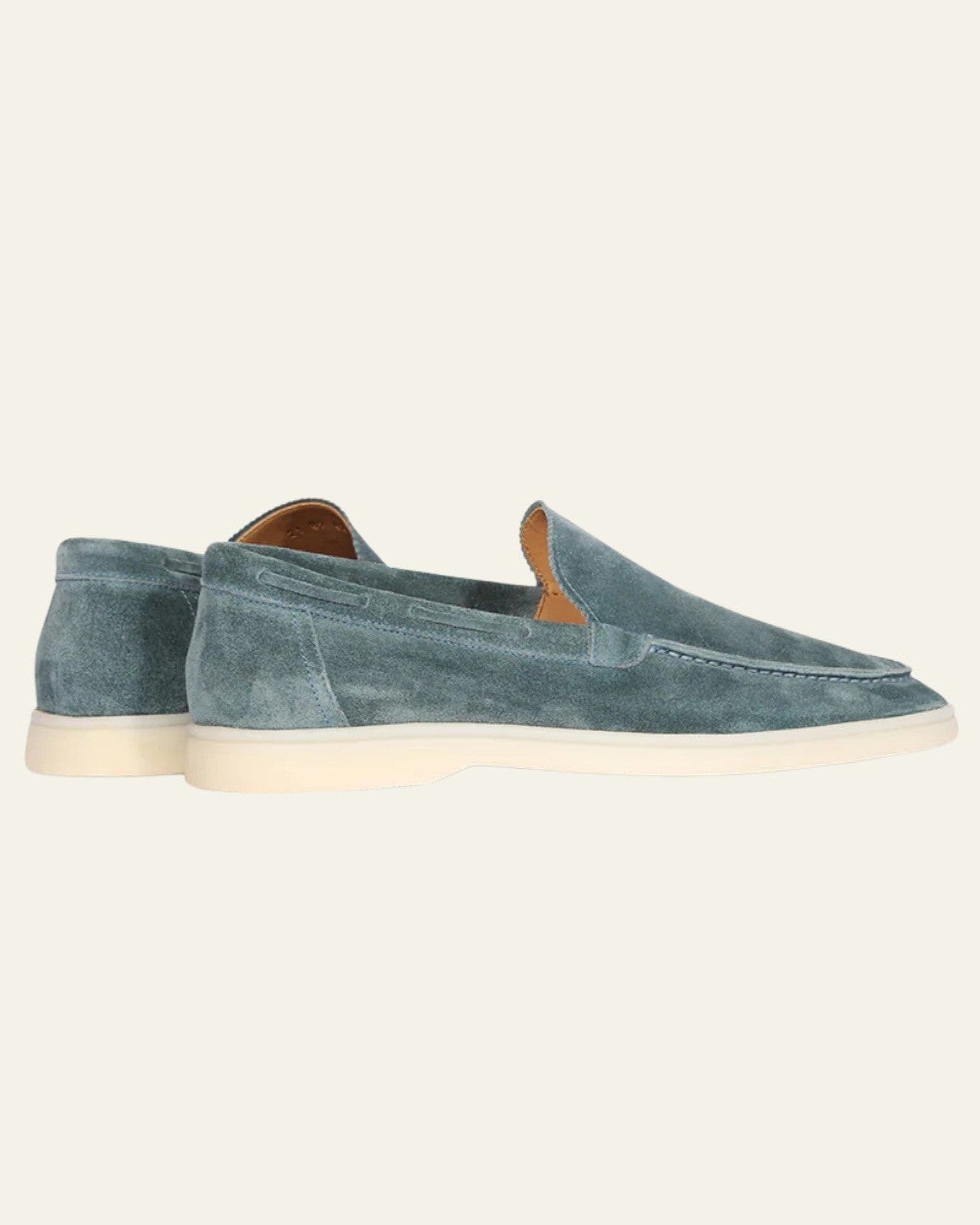 Mocassino Yacht Uomo in Suede Vegano Petrol Raffinatezza Discreta
