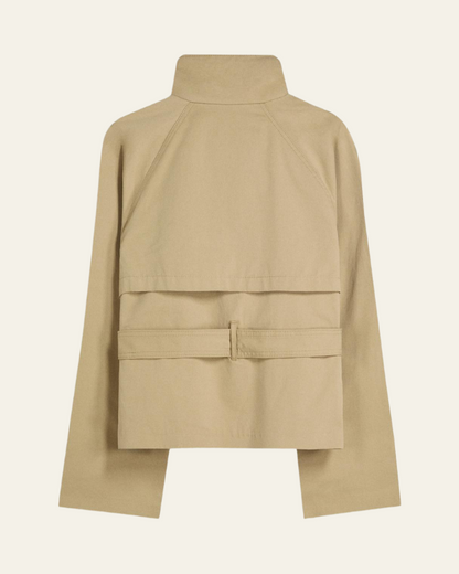 Trench Corto Donna con Cintura