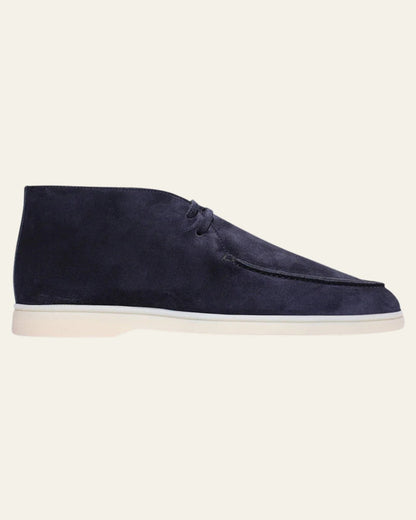 Stivaletto Desert Uomo in Scamosciato Blu Navy Versatile Raffinato