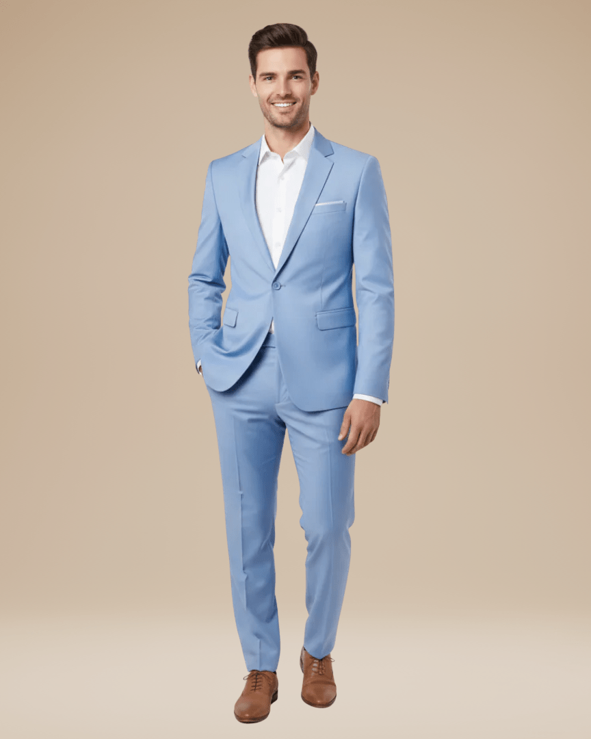 Abito Uomo Due Pezzi Su Misura Tessuto Stretch Versatile