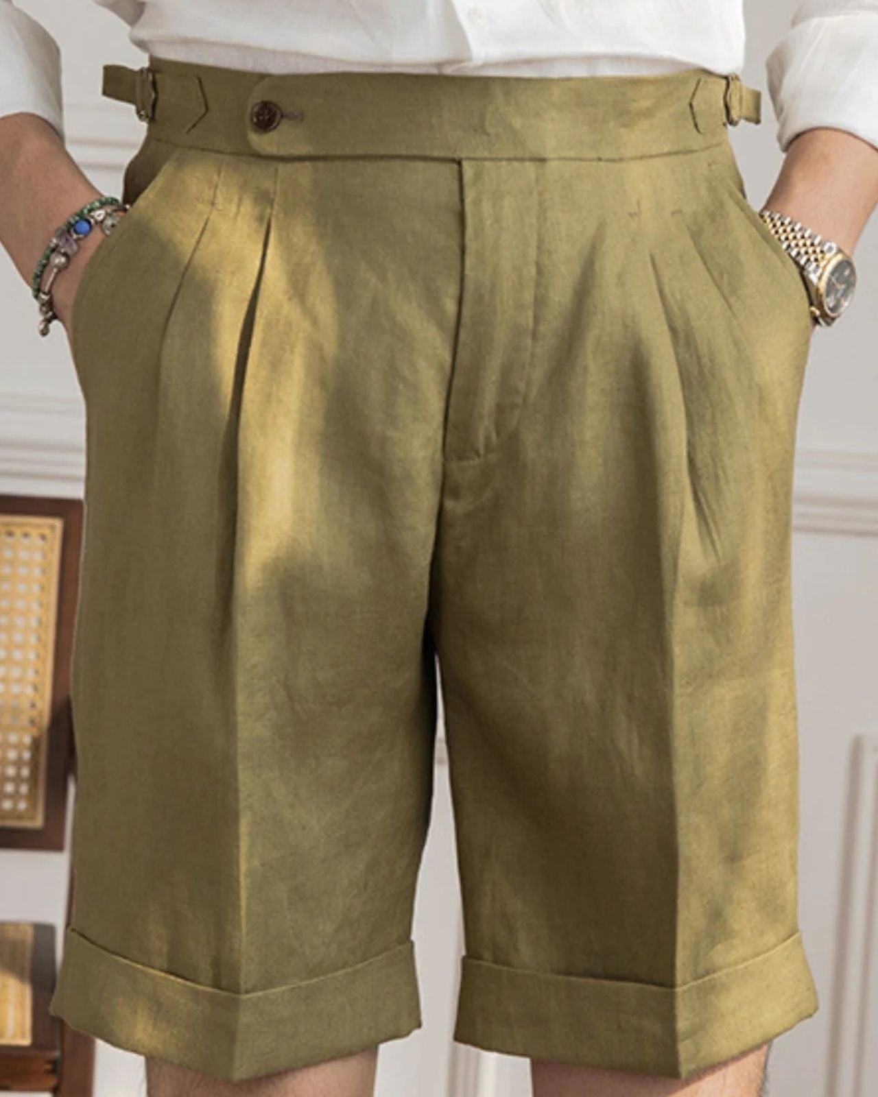 Pantaloncini Uomo in Lino