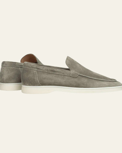 Mocassino Yacht Uomo in Camoscio Vegano Pistacchio Eleganza Riviera