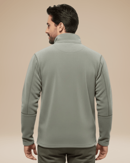 Maglione Uomo in Pile con Mezza Zip Caldo Leggero Outdoor