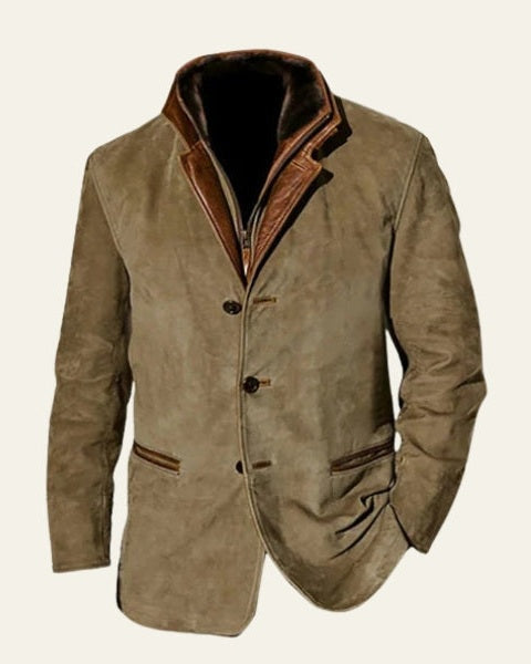 Blazer Uomo in Camoscio Vegano