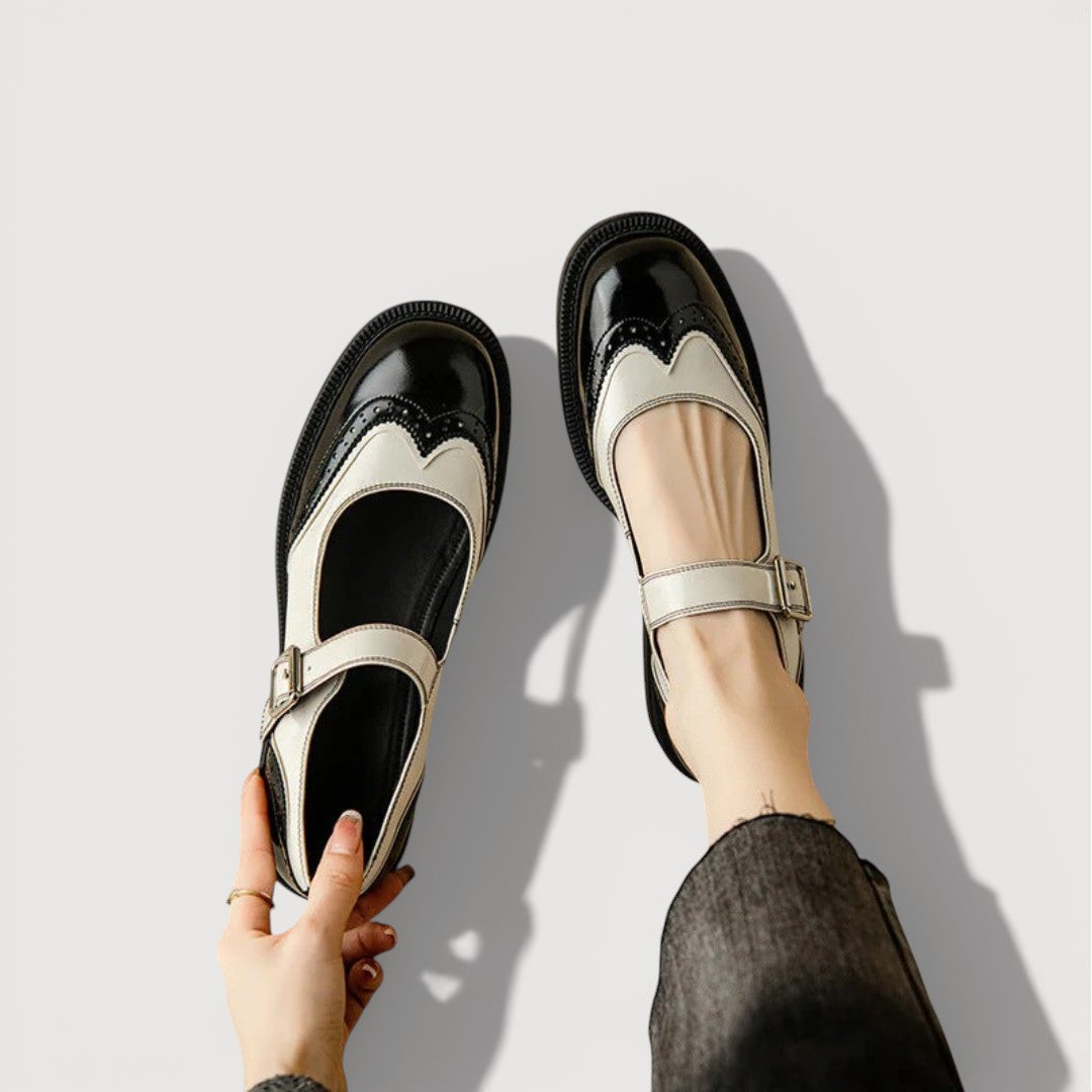 Scarpe Mary Jane Donna con Tacco Basso