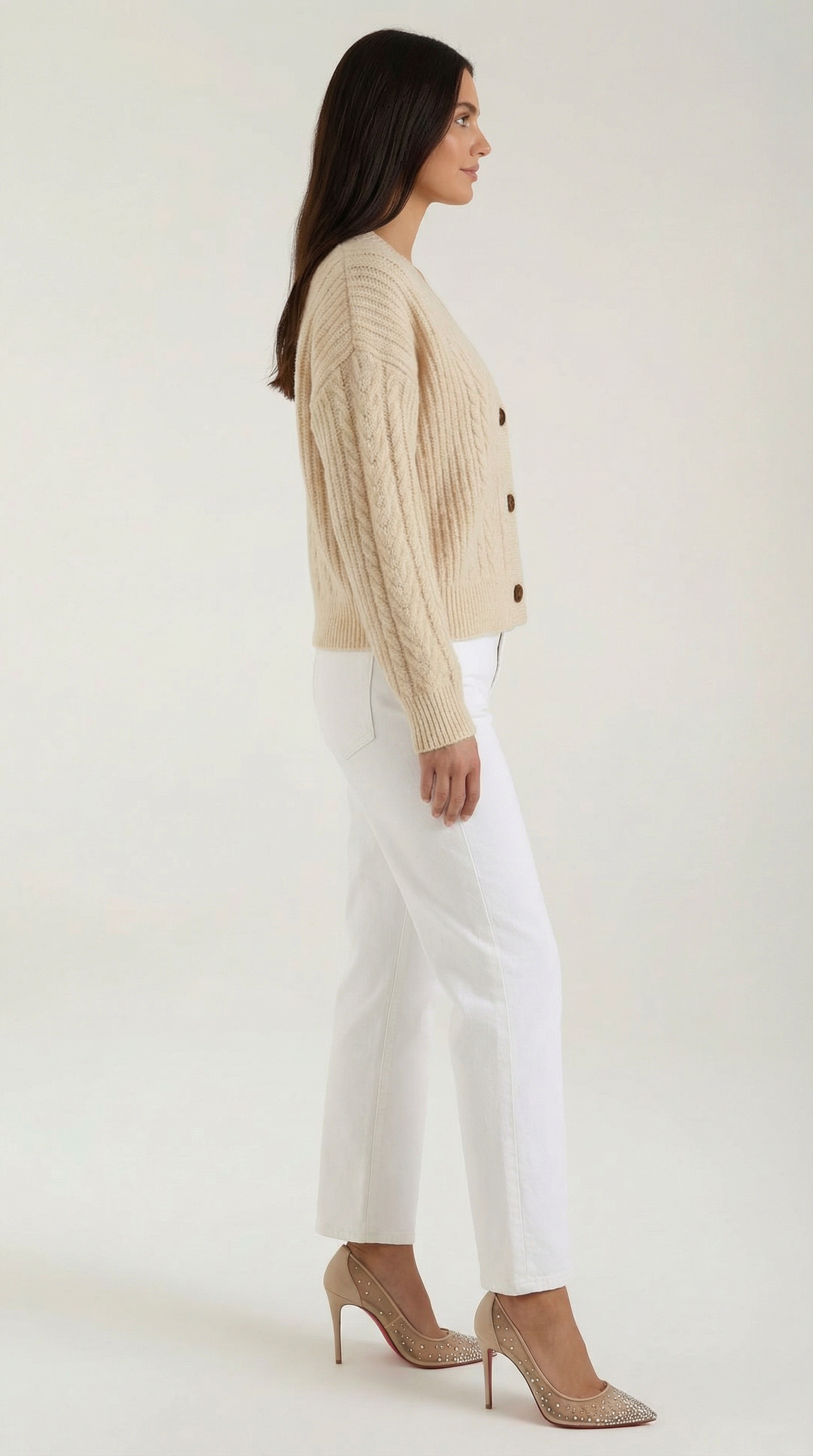 Maglione Oversize Donna a Trecce Pesanti