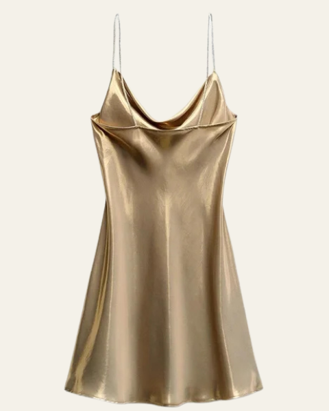 Abito Slip Donna Iridescente da Sera