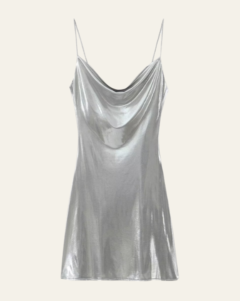 Abito Slip Donna Iridescente da Sera