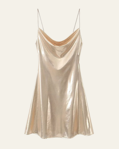 Abito Slip Donna Iridescente da Sera