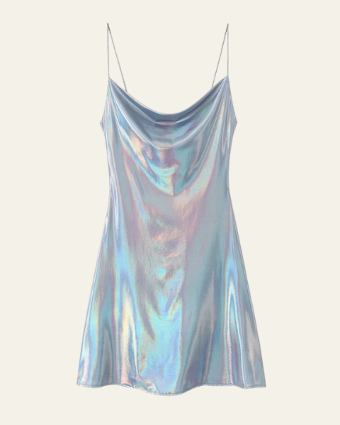 Abito Slip Donna Iridescente da Sera