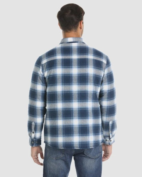 Overshirt Uomo in Flanella Trapuntata