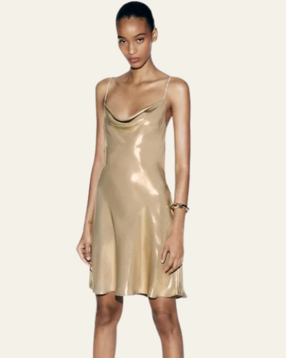 Abito Slip Donna Iridescente da Sera