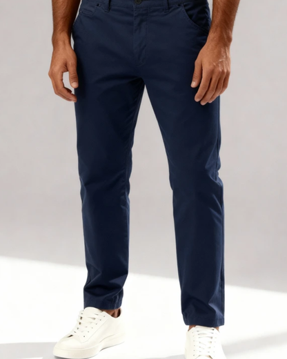 Pantaloni Chino Uomo in Cotone Stretch