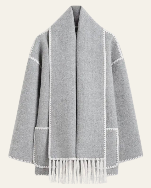 Cappotto Donna in Lana con Sciarpa Integrata