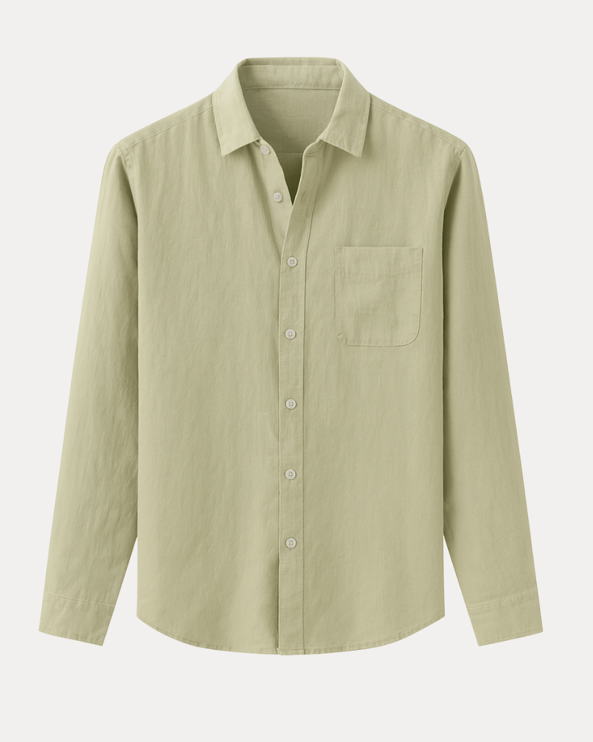 Camicia Uomo Maniche Lunghe Leggera Traspirante Comoda