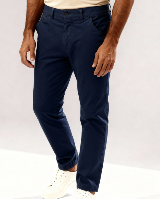 Pantaloni Chino Uomo in Cotone Stretch
