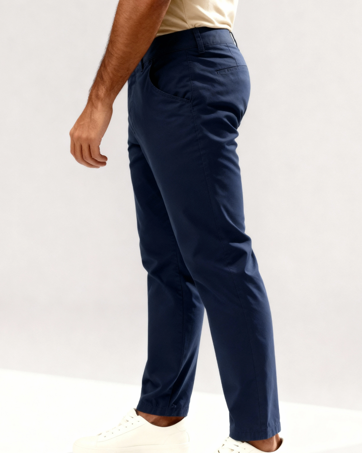 Pantaloni Chino Uomo in Cotone Stretch