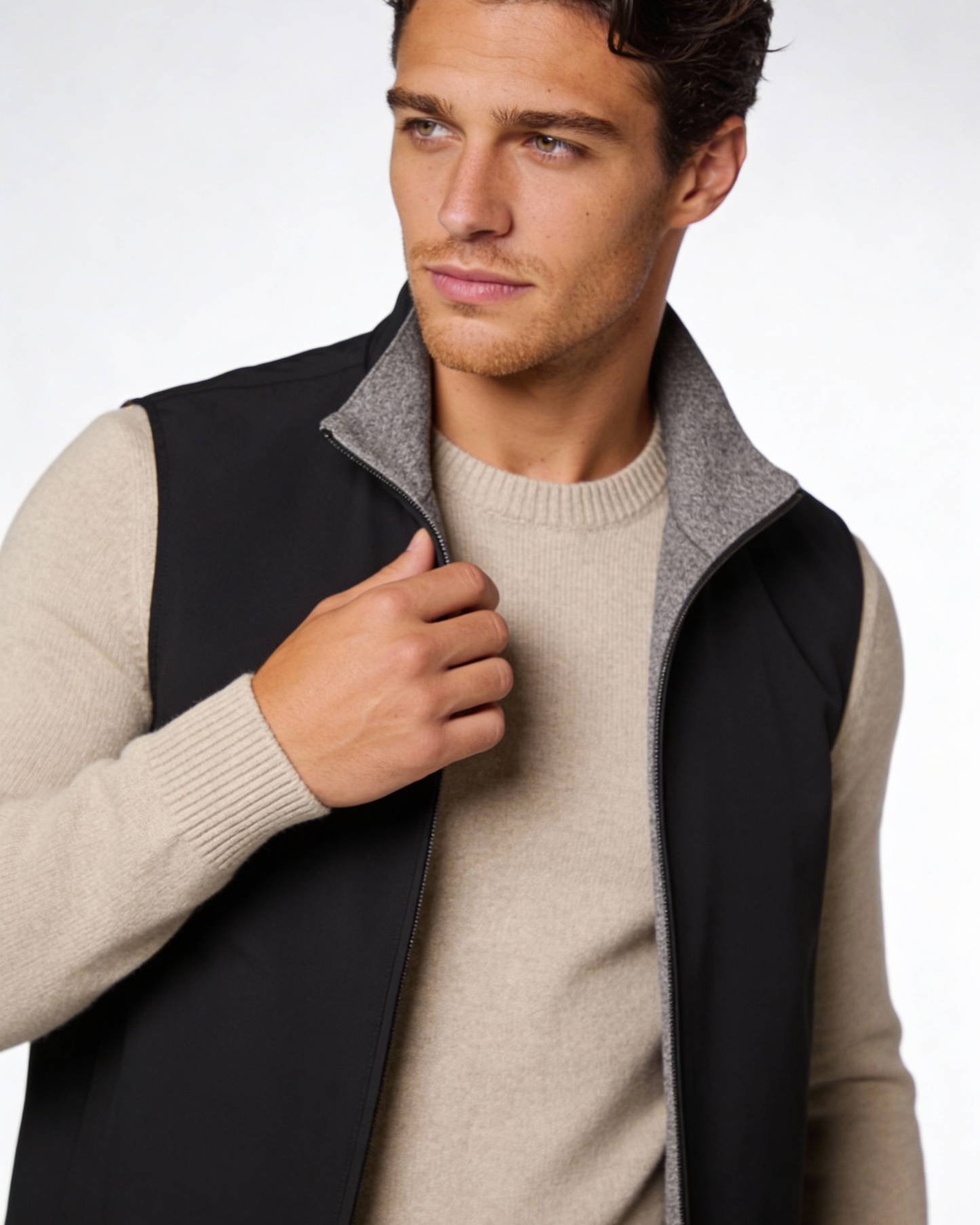 Gilet Uomo Reversibile in Tessuto Tecnico