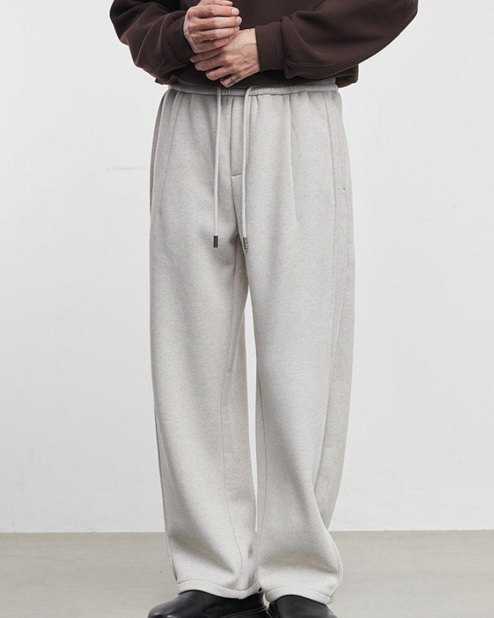 Pantaloni Uomo in Felpa di Cotone Stone Rilassati Morbidi