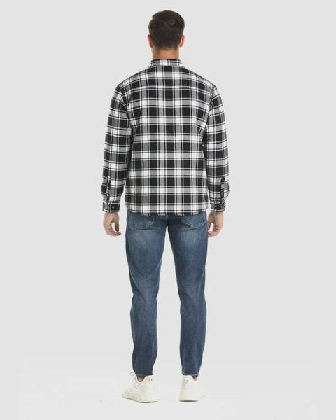 Overshirt Uomo in Flanella Trapuntata