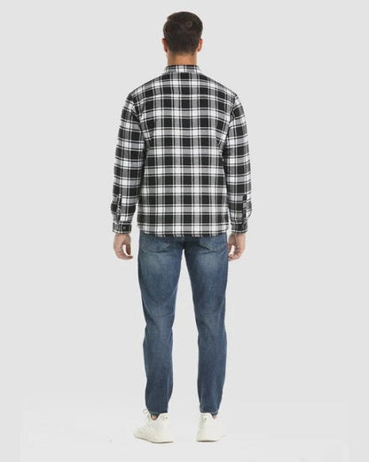 Overshirt Uomo in Flanella Trapuntata
