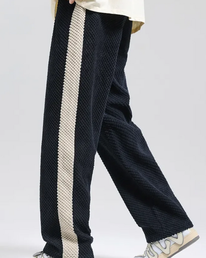 Pantaloni Jogger Uomo Velluto a Coste a Nido d'Ape Morbidi